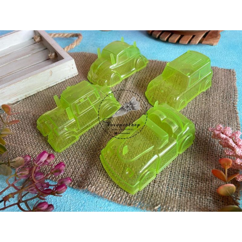 Cetakan Puding Car isi 12 pcs / Cetakan Agar Jelly Karakter / Cup Pudding Karakter