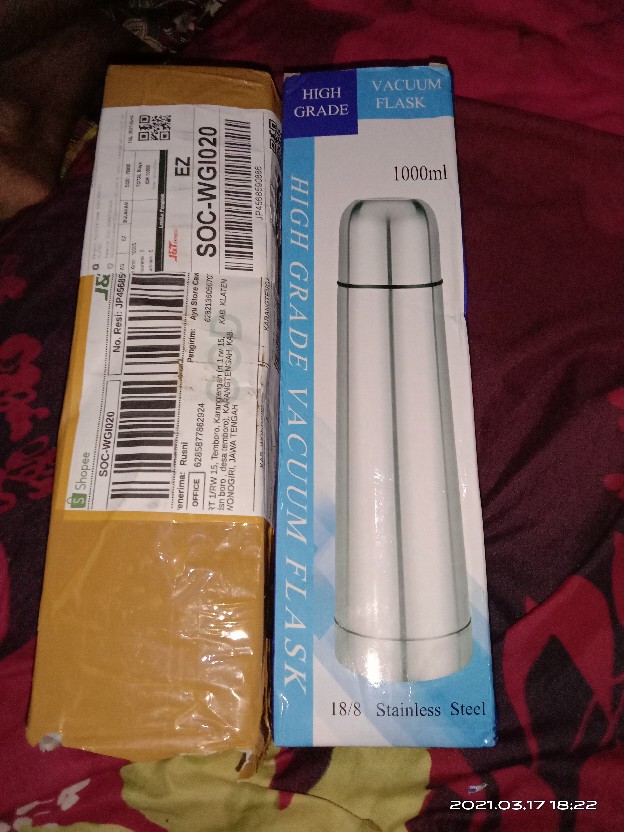 Termos Botol Stainless Steell - Blossom Vacum Flask High Grade 350ml, 500ml, 750ml, 1000ml