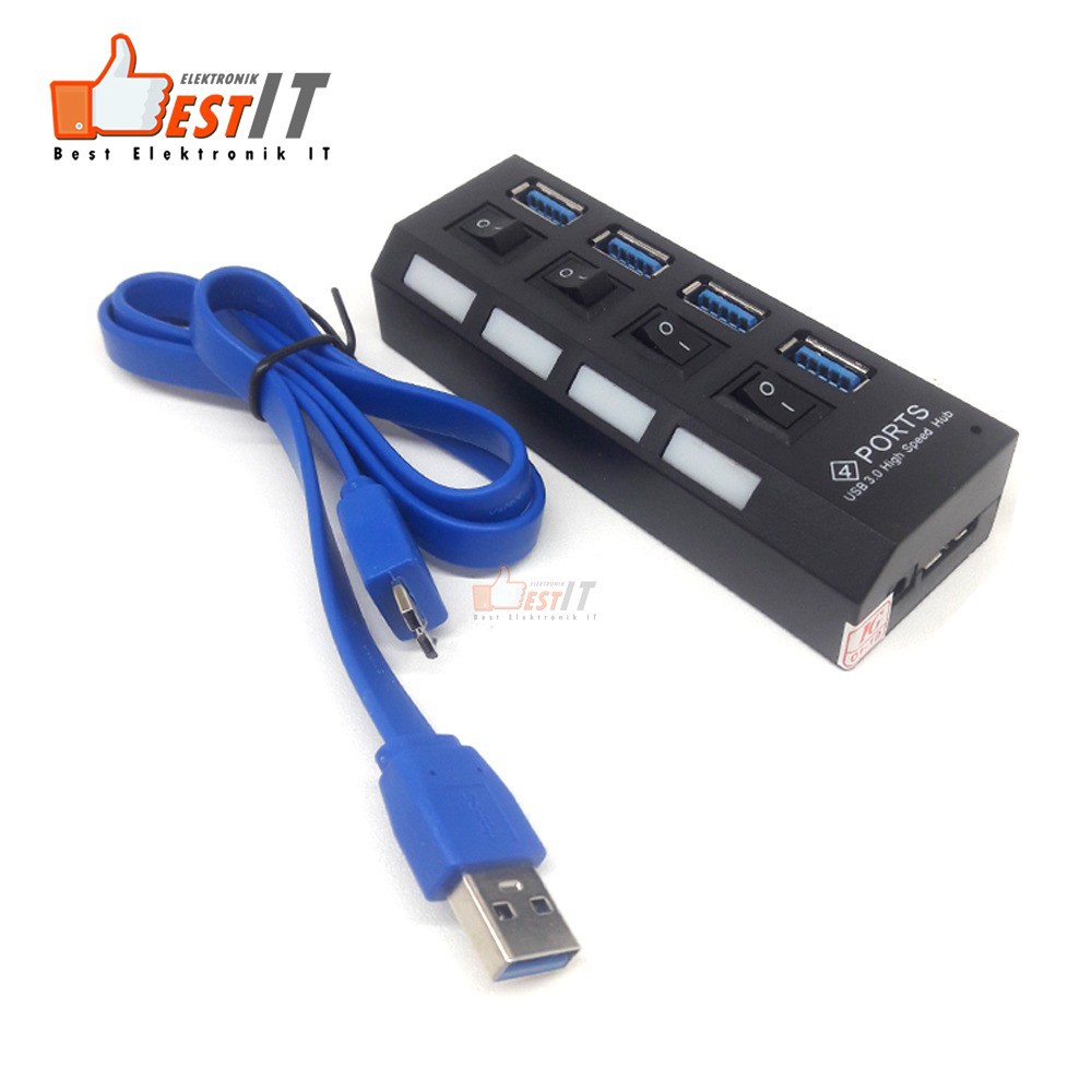 USB Hub Versi 3 4 Port 4 Switch