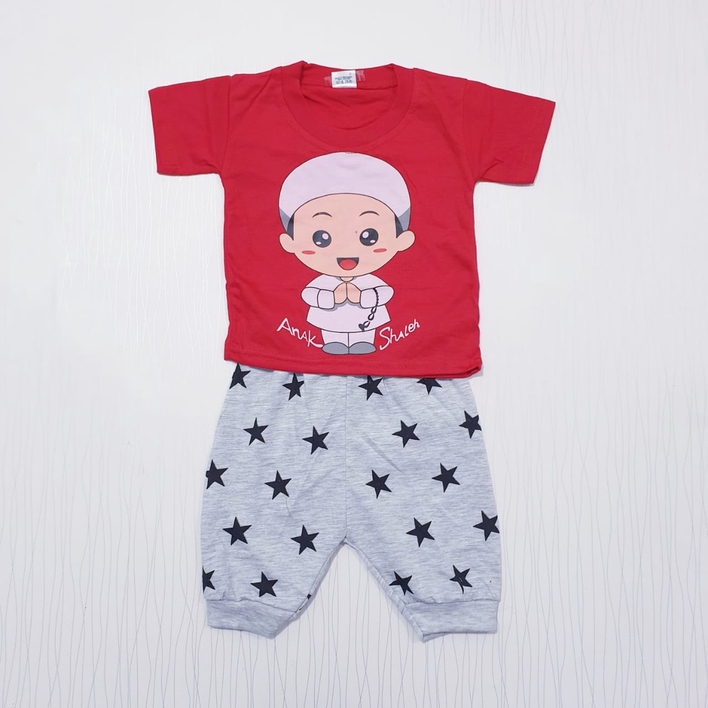 COD Setelan Anak Cowok Celana Joger 0 - 12 Bulan Baby Alicia