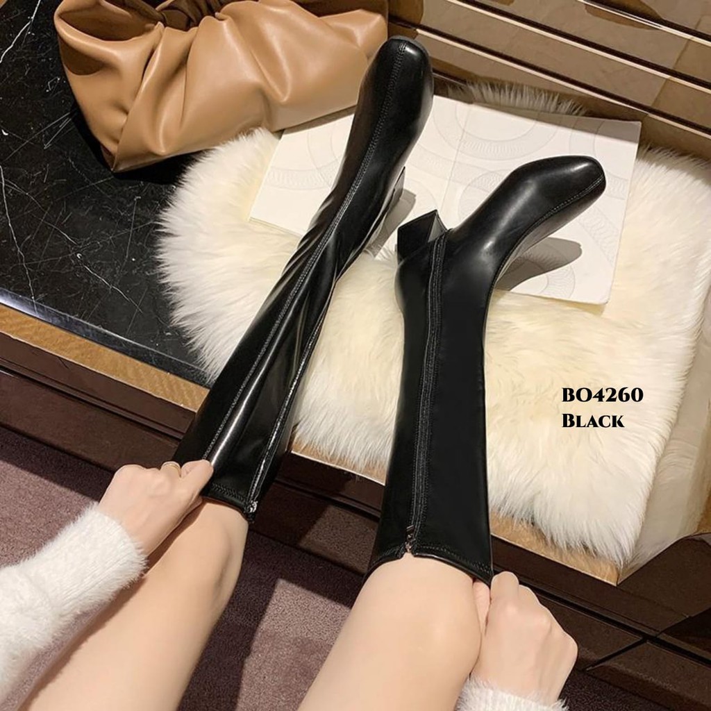 RESTOCK WYN SEPATU LONG BOOTS FLAT KOREA BO4260