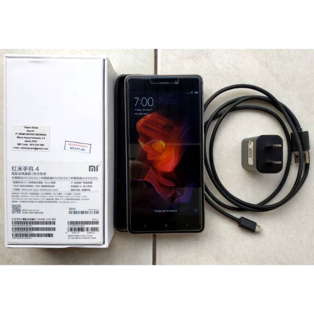 Xiaomi Redmi 4 Prime 3/32 Second + Lengkap + Nett