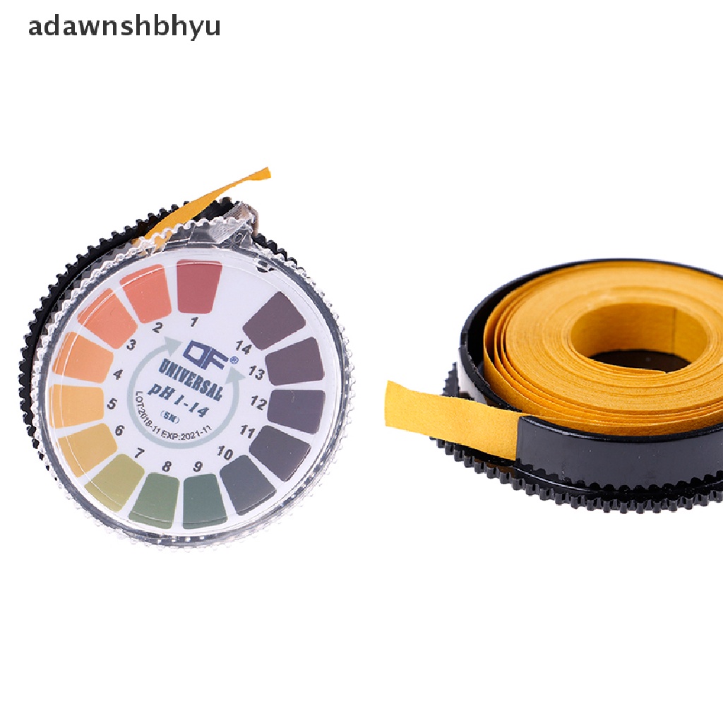 Adawnshbhyu 1Roll/5m strip Tes Indikator ph Laboratorium 1-14 Kertas Lakmus alkaline acid
