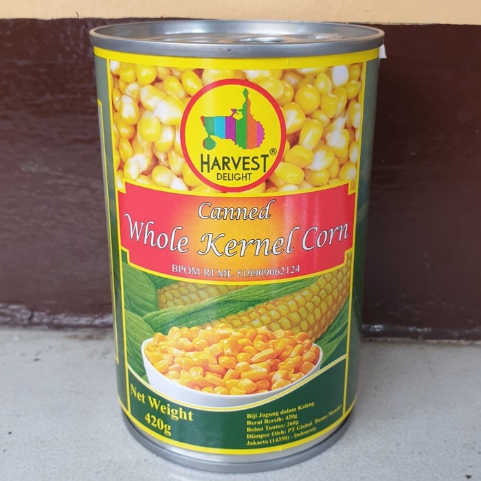 

ds20112s Satuan Harvest Delight Canned Whole Kernel Corn Jagung Kaleng 420Gr Xa20X1