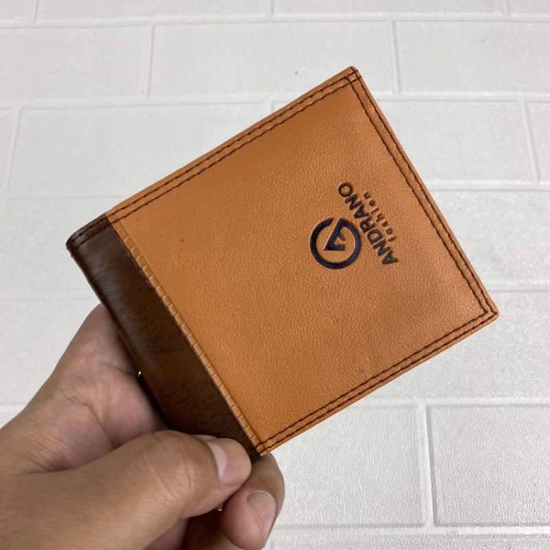 DOMPET PRIA KULIT SINTETIS DOMPET PRIA MURAH MERIAH DOMPET PRIA LIPAT KOMBINASI DOMPET COWOK BAHAN SINTETIS