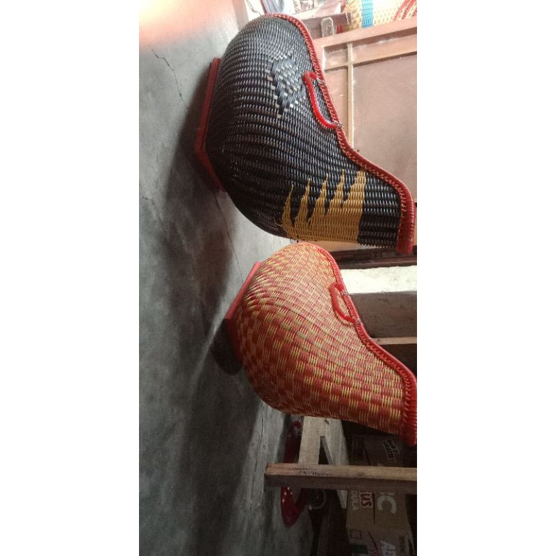 kiso fiber / kisa fiber  rangka kulit bambu / tas ayam jago bangkok aduan