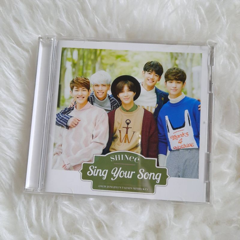 SHINee JAPAN ALBUM SING YOUR SONG ONEW JONGHYUN KEY MINHO TAEMIN