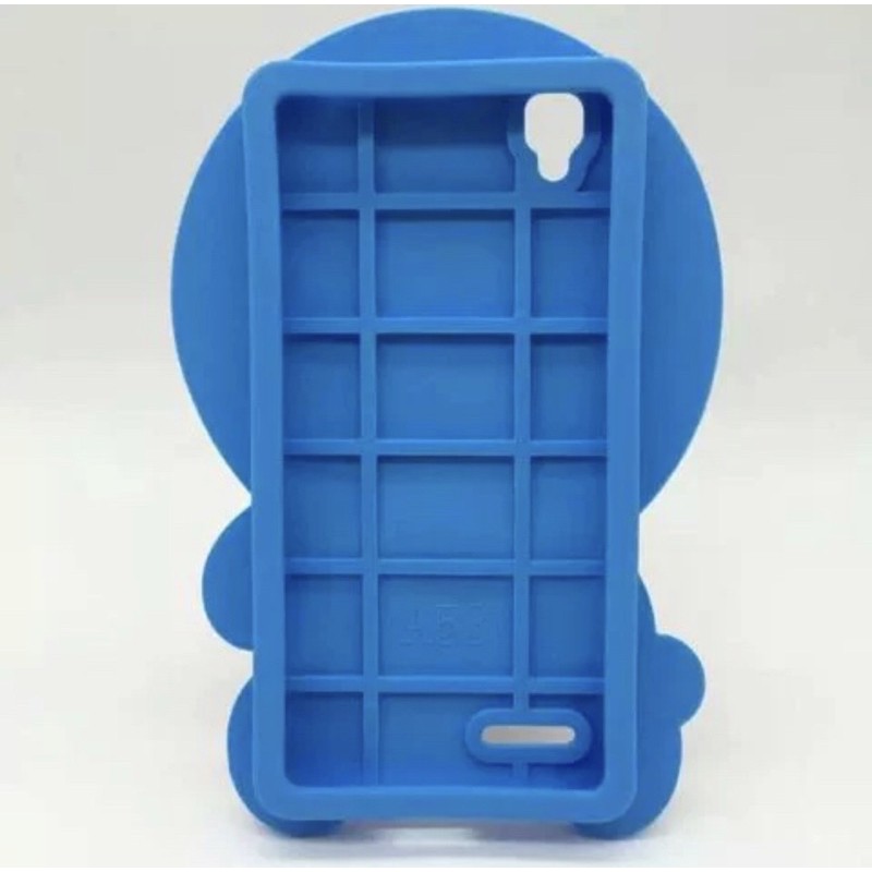 Case 3D Smile For VIVO V5 PLUS OPPO F3 PLUS Softcase Silicon  3D Boneka silikon tebal karakter lucu / case anak anak warna biru / pelindung hp