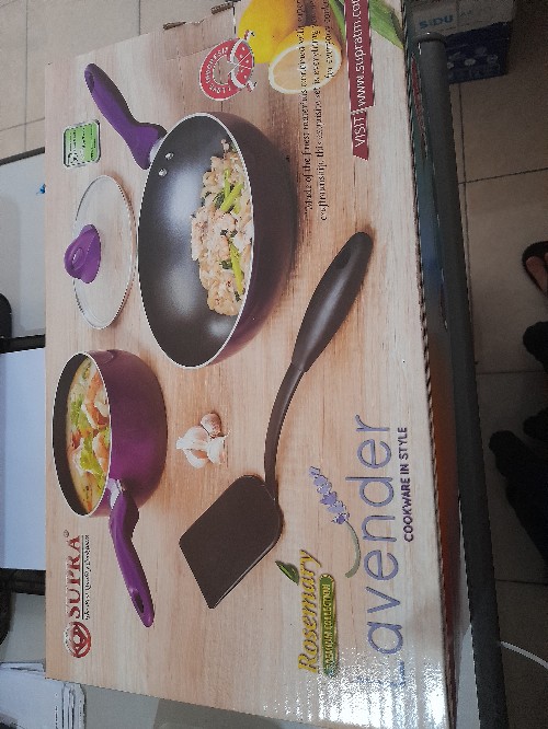 Panci Set / Panci Set Aluminium / Supra Lavender Cookware Set 4pc Rosemary | Panci Set Supra - Merah