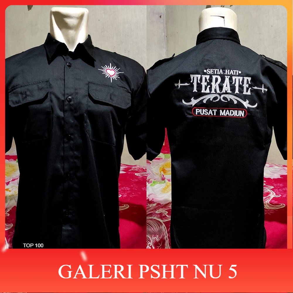 KEMEJA PSHT BORDIR TERBARU-KEMEJA PSHT MURAH-HEM PSHT PRIA BORDIR-HEM PSHT-HEM PSHT KEMEJA