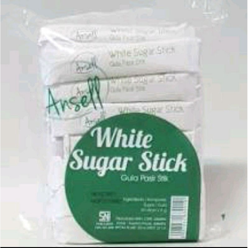 Ansell White Sugar Stick Gula Putih per 5 sachet