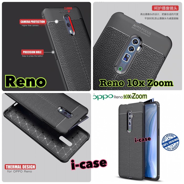 Oppo Reno  Reno 10x Zoom case Autofocus Leather Original RENO 1 BIASA