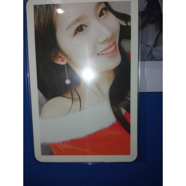 twice sana tcl xmas selfie photocard