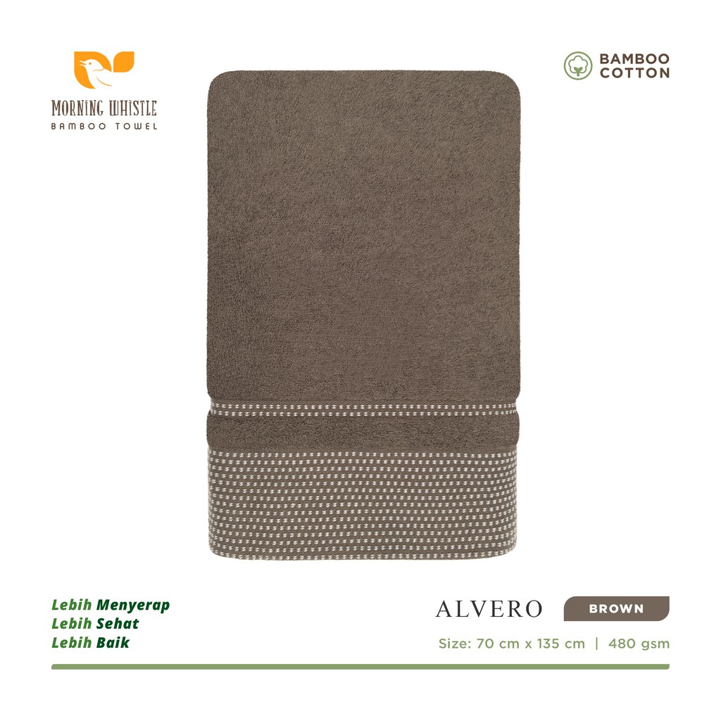 Handuk Terry Palmer Bambu Morning Whistle Bamboo ALVERO / Handuk Mandi / Handuk Dewasa 70 X 135 cm