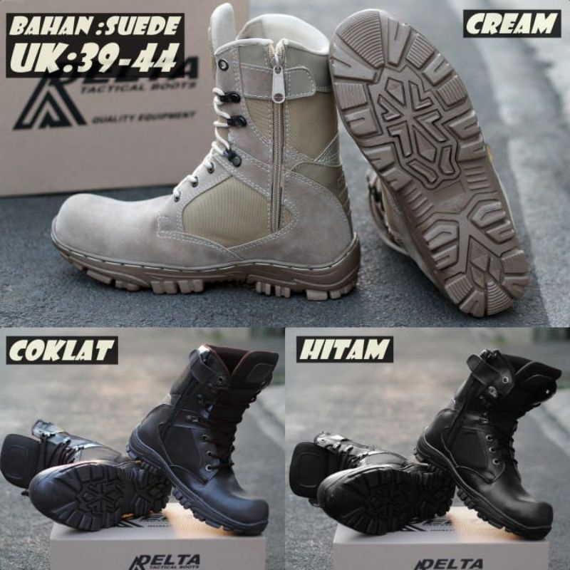 sepatu safety pria delta cheap tinggi boots outdoor pdl kerja lapangan