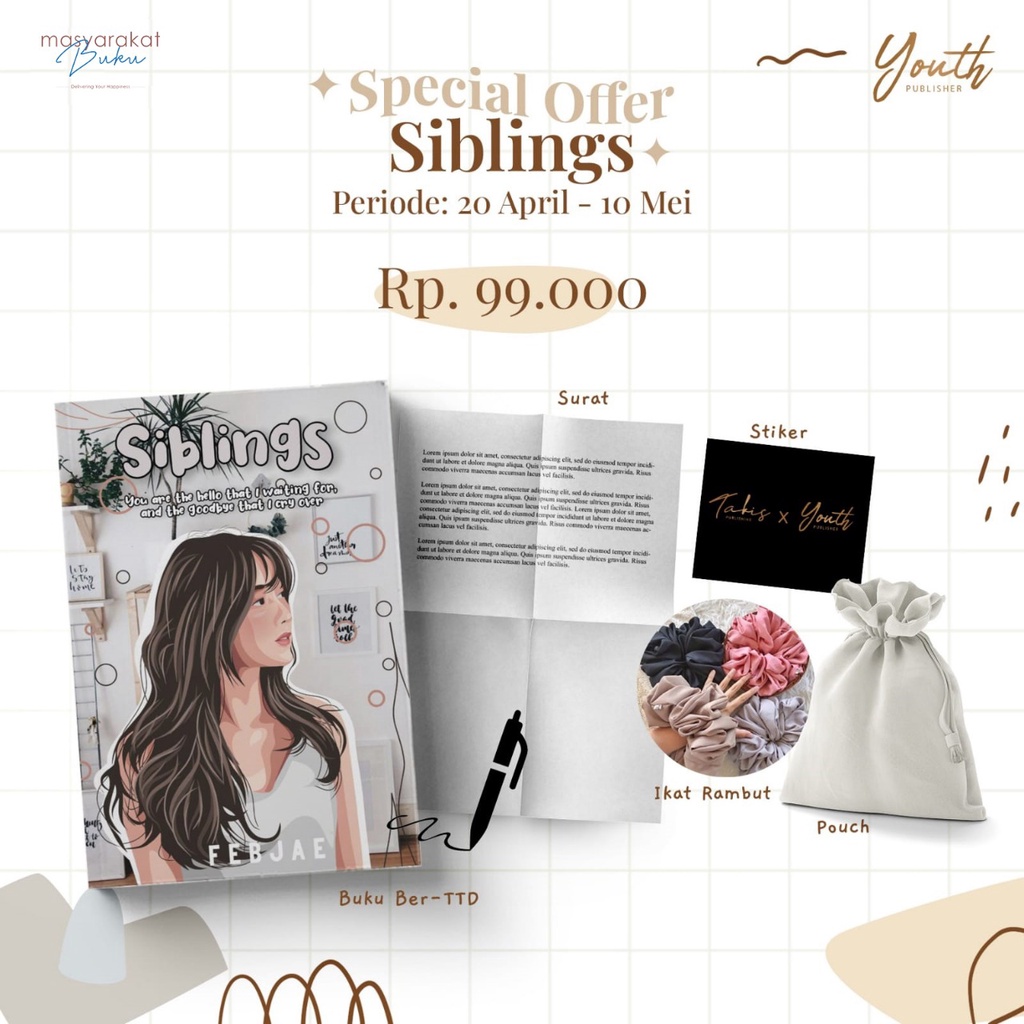 Novel SIBLINGS + Bonus - Febjae