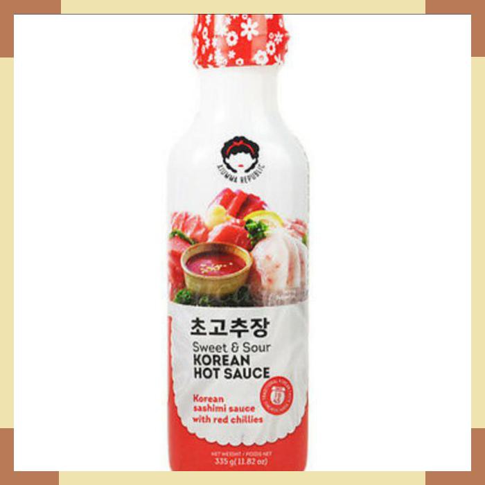 

Ajumma Korean Sweet Sour Spicy Sashimi Sauce Bumbu Saus Pedas Korea
