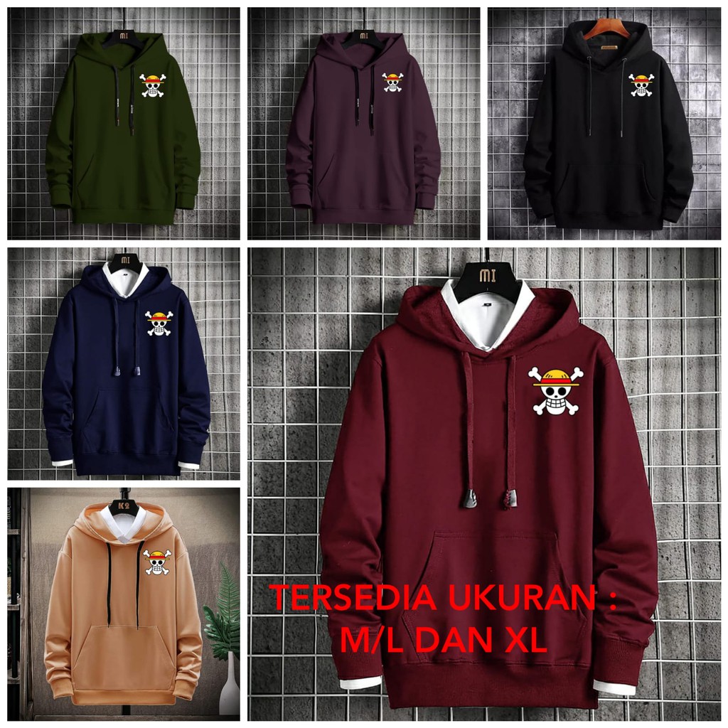 BISA COD / ALIPIO FASHION - SWEATER HOODIE LUFFY / fashin pria / hoodie pria / model terbaru