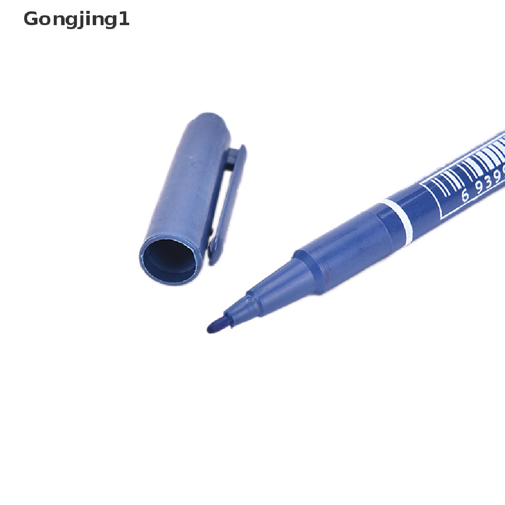 Gongjing1 Spidol Permanen Ujung Ganda Untuk CD DVD Media Disk