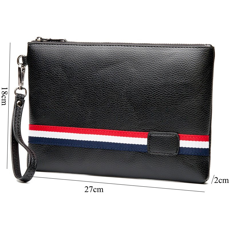 #Bayar Di Tempat#Tas Tangan Pria/Handbag Dompet STRIPE (tali tgn bisa dilepas) 5203