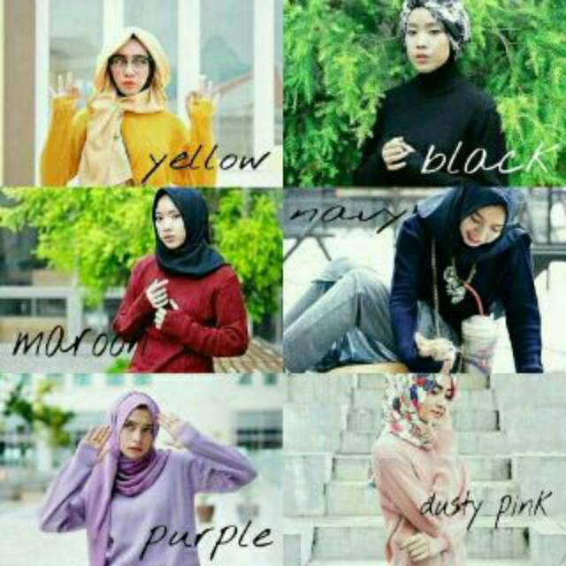 Sweater Roundhand Rajut | Baju Rajut Kaos Cewek