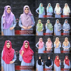 Dijual Exlusive Instant Hijab PLISKET BOLAK BALIK By dQiara Murah