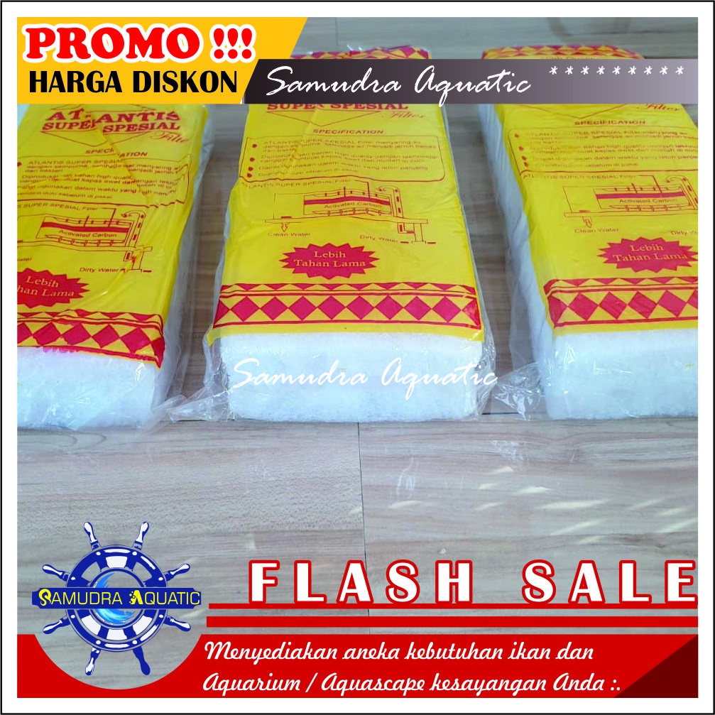 Kapas Filter TEBAL Aquarium Aquascape, Kapas Lapis Ikan TEBAL