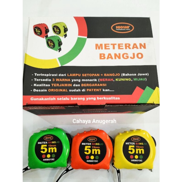 Meteran Hioshi Bangjo 5M / Meteran Hioshi