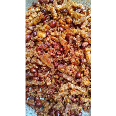 

Kering tempe kacang pedas manis