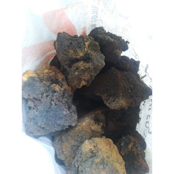 Batu Lava Rock Hitam
