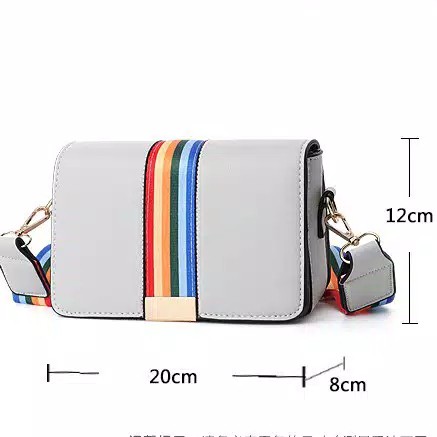 [COD] LB - New arrival sling bag rainbow / Tas cantik fashion import murah 183