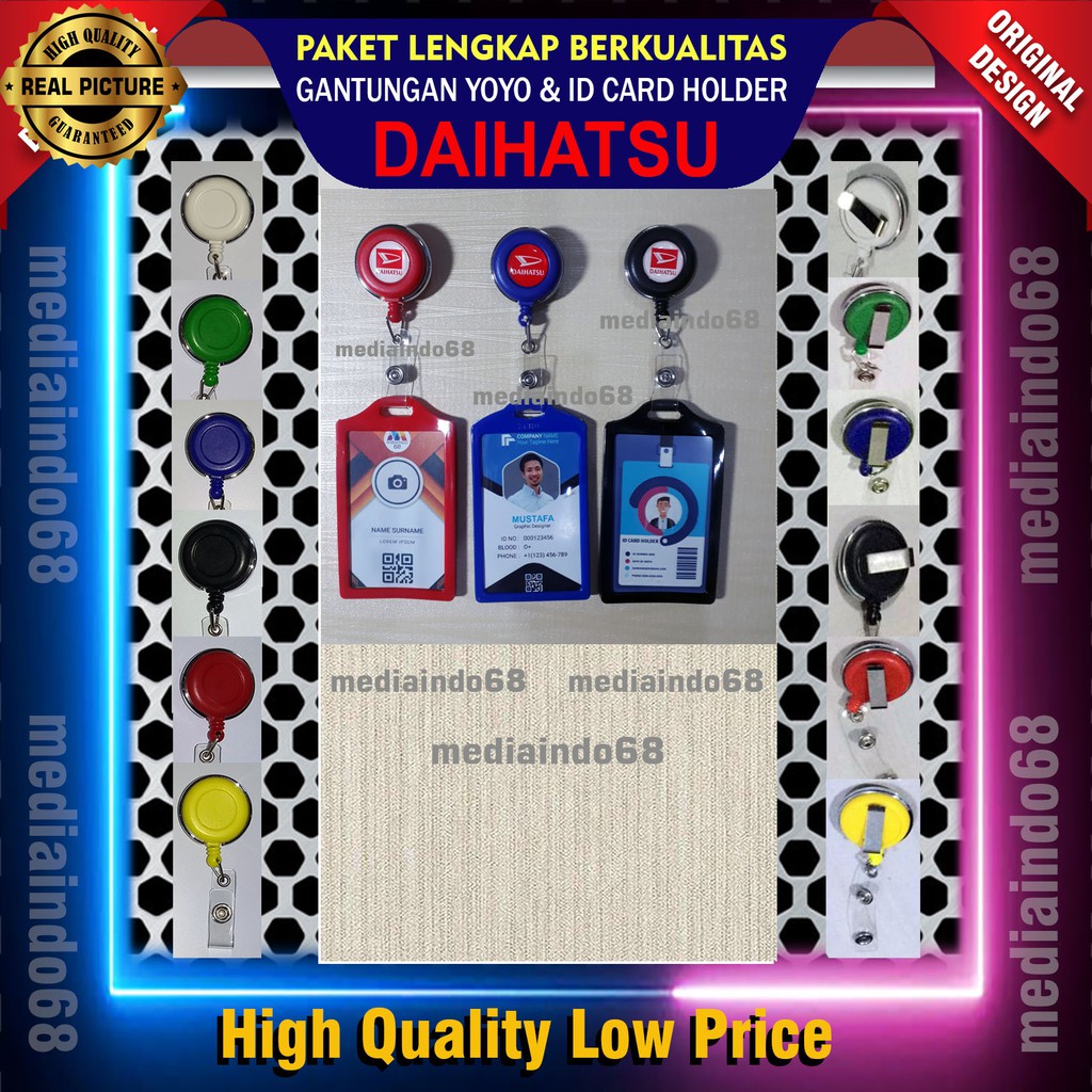 

DAIHATSHU-YOYO GANTUNGAN ID CARD PUTAR STAINLESS -DAIHATSHU(Paket Lengkap)
