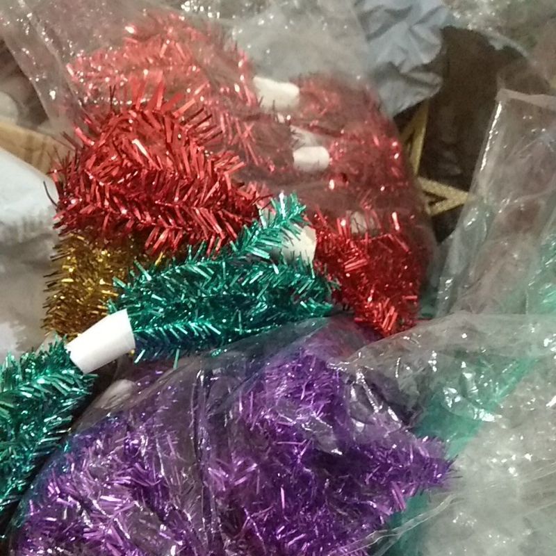 slinger kecil 1.4 cm  metalik hiasan natal