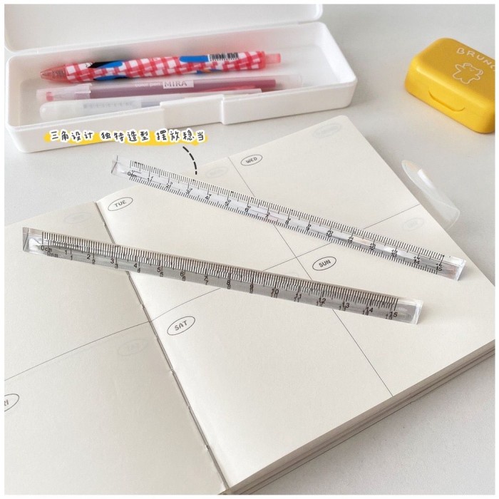 

Bergaransi Penggaris Sekolah Segitiga Plastik 15Cm Atk Alat Tulis Bujo Scrapbook Sale!!!