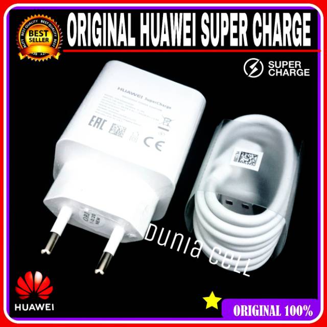 Travel Charger Huawei Super Charge 40Watt ORIGINAL 100% Super Cass USB Type C