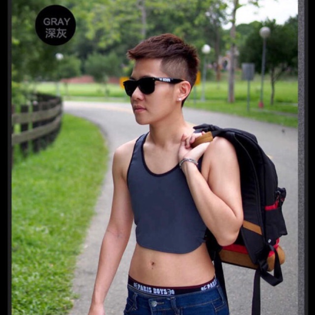 

PROMO PARIS BOY G half binder (BREAST BINDER / SPORTBRA FOR TOMBOY / OLAHRAGA)