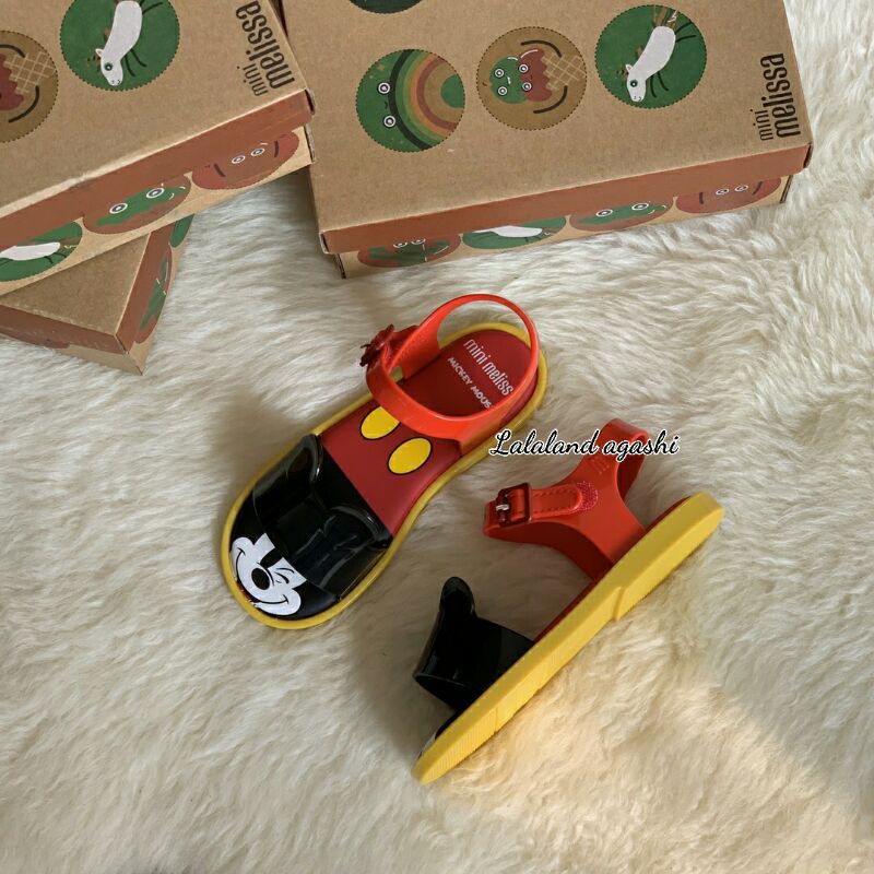 Sandal minimel mickey mouse RED/sandal anak disney/sandal mickey mouse/sandal jelly anak