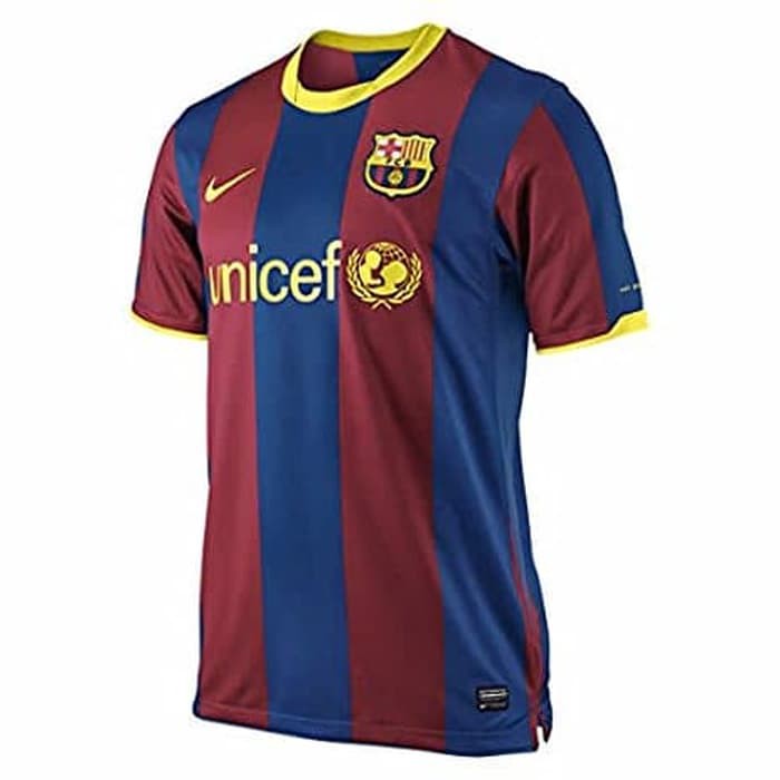 Promo Jersey Baju Kaos Barca Barcelona Home 10 11 Grade Ori Retro Futsal Diskon