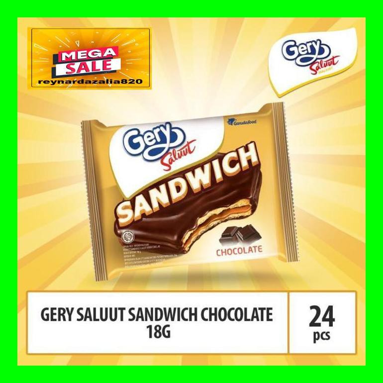 

Chrnar Gery Saluut Sandwich Chocolate - 18G X 24 Pcs (Saco8) Chch50D