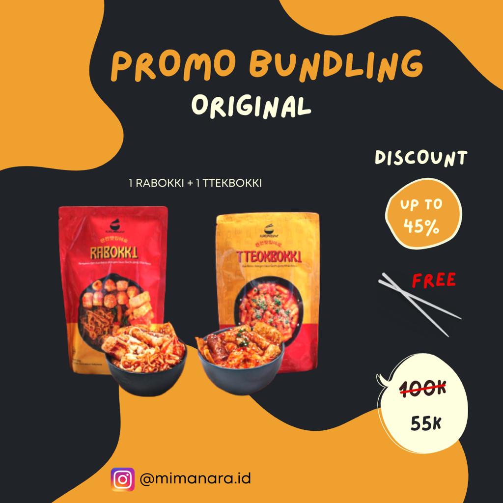 

PROMO BUNDLING ORIGINAL | TTEOKBOKKI DAN RABBOKI BY KOREAKEUN | HALAL100%