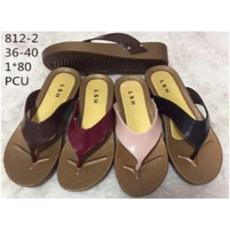 sandal jepit jelly wedges import