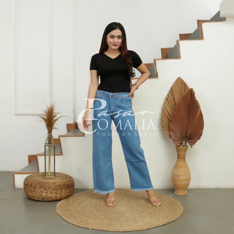 JEANS KULOT RAWIS WANITA PREMIUM