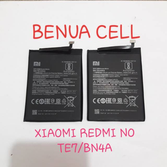 BATERAI XIAOMI REDMI NOTE7/BN4A