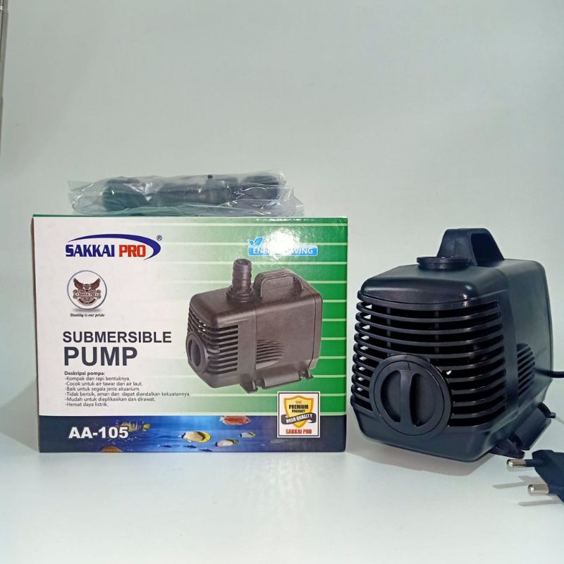 Submersible Pump AA-105 Sakkai Pro Pompa Aquarium Celup Pompa Akuarium Water Pump Pompa Air