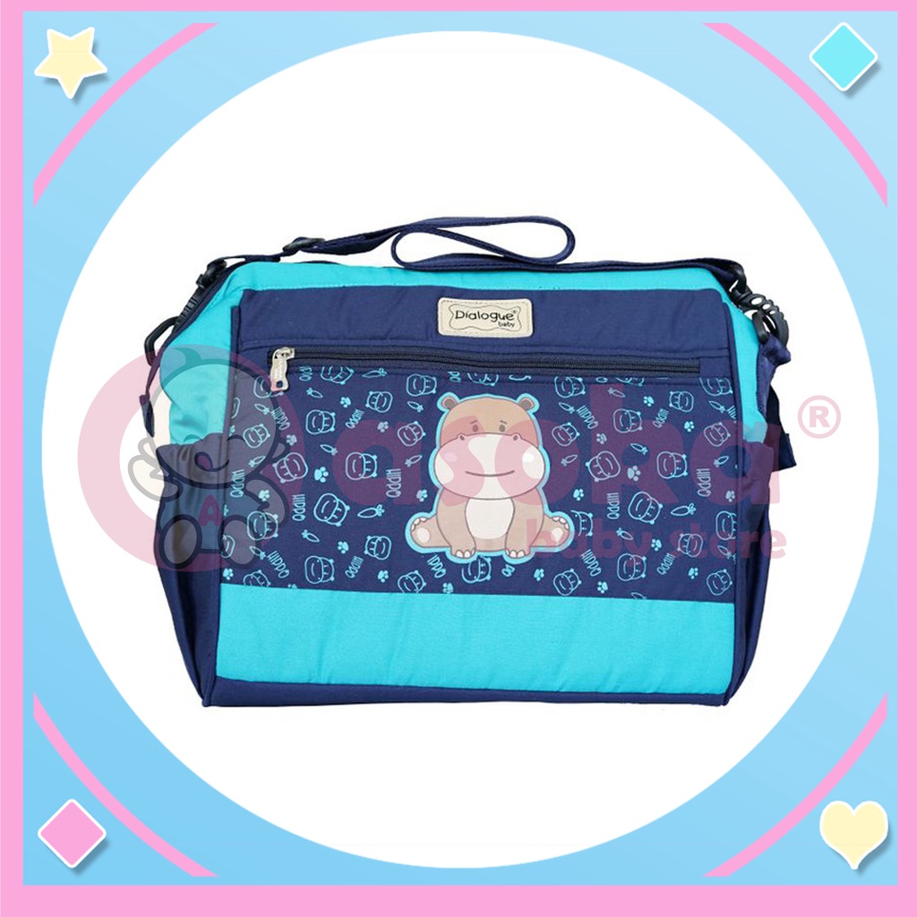 Dialogue Baby Tas Bayi 2 In 1 Saku Botol Susu Hippo DGT7141 ASOKA