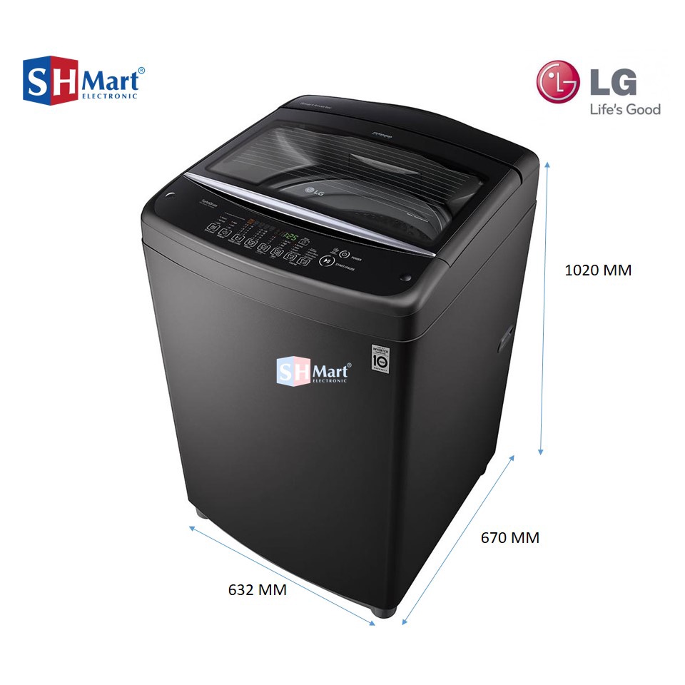 MESIN CUCI LG T2518VSAB TOP LOADING 18 KG SMART INVERTER SMART MOTION