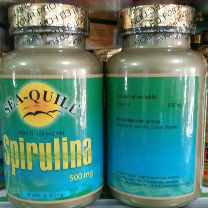 SEA QUILL SPIRULINA (60 TABS) BOTOL