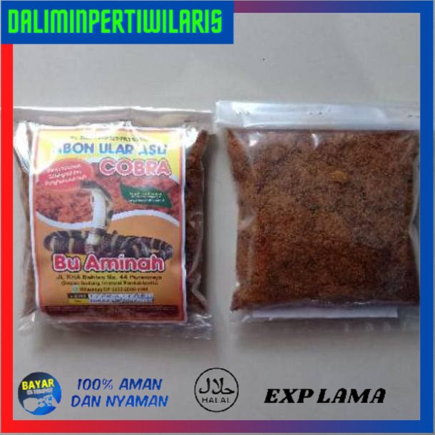

( BISA COD ) ABON ULAR COBRA IBU AMINAH isi 200 gram MURAH [Kode 1|Kode 2|Kode 3|Kode 4|Kode 5|Kode