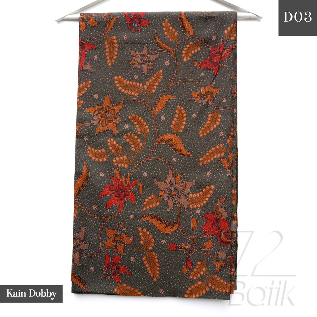 KAIN BATIK PREMIUM Dobby Motif Kembang Warna Merah Maroon Marun Maron Orange Oranye 726698 Cap 72 Jarik Jarit Samping Kebat Panjang Batik Dobby Modern Premium Bahan Seragam Batik Pernikahan Kantor Keluarga Murah Kamen Jadi Batik Bali Lembaran