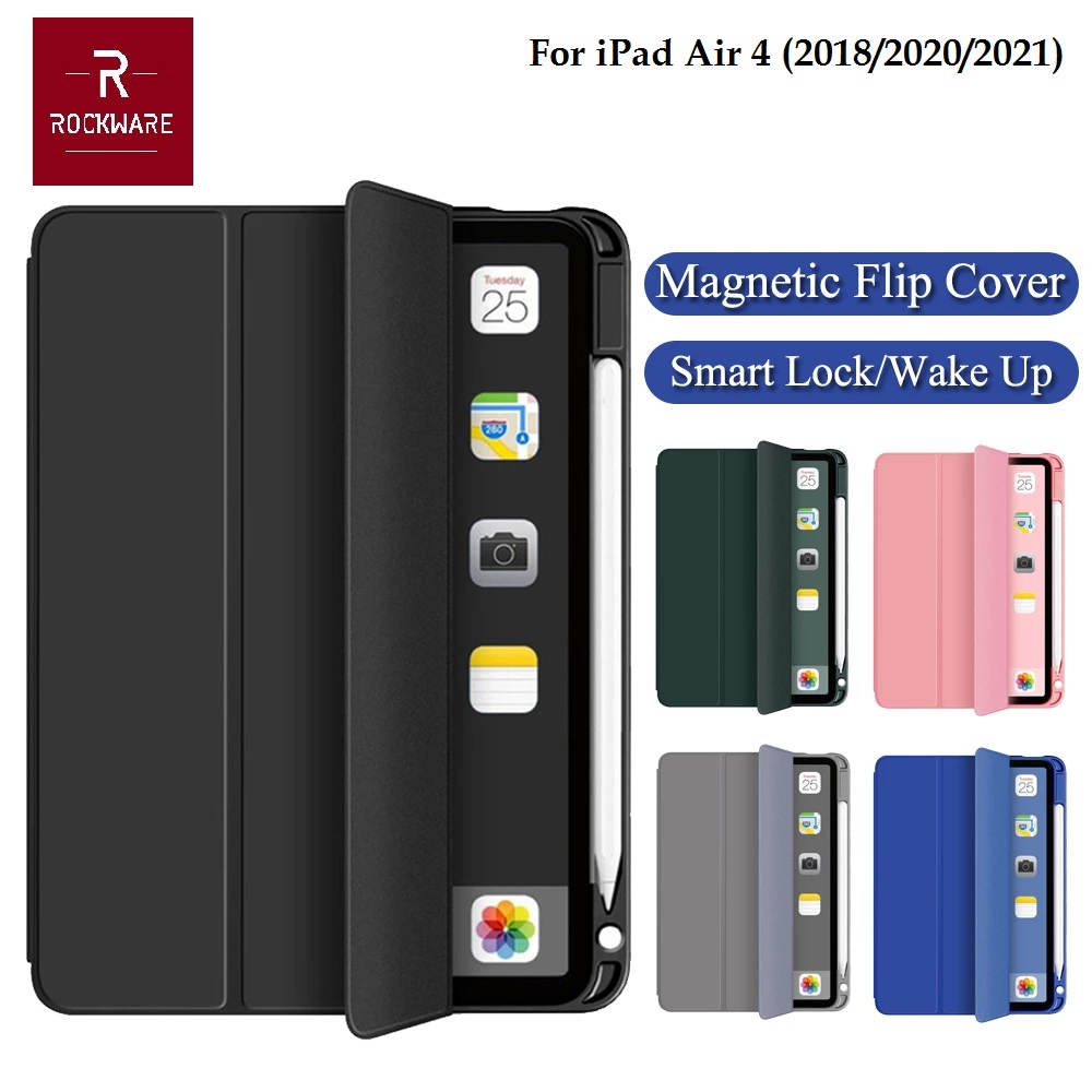 ROCKWARE RW-TM11 - Flip Cover Case for iPd Air 4 10.9 2018-2021